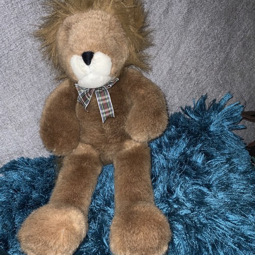 Vintage The Manhattan Toy Company Sleeping Lion Soft Plush Toy - Picture 1 of 8