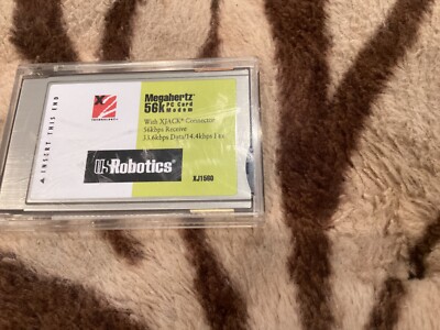 US Robotics Megahertz 56k PC Card Modem XJACK XJ1560 