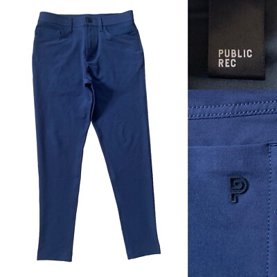 Public Rec Workday Slim-Fit Chino Pants Men s Size 28/30 in Navy Blue