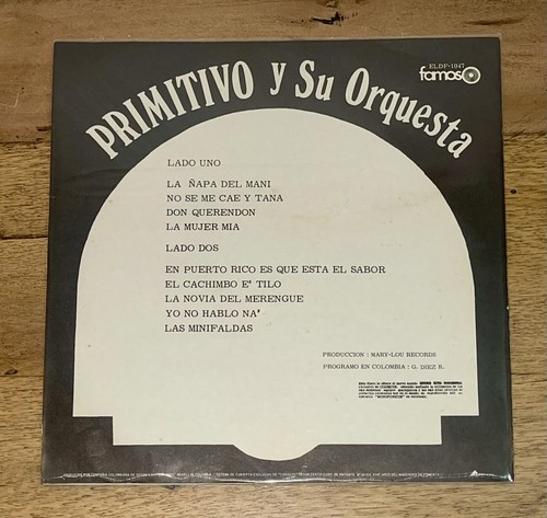 Primitivo Y Su Orquesta - La Ñapa Del Mani - Guaguanco - Picture 2 of 4