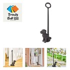 Portable Door Stopper Wedge | 49.3cm/19.4" Tall Lovely Dog Door Holder | Cast...