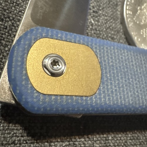 Vosteed Corgi - Blue Handle - Satin blade 14C28N Very Nice EDC Flipper - Picture 3 of 13