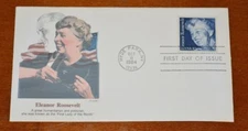 RARE 1984 FIRST DAY OF ISSUE ELEANOR ROOSEVELT HYDE PARK, NY 12538 