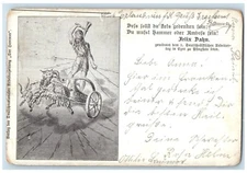 1899 German National Workers Labor Union Germany Antique Posted PMC Postcard