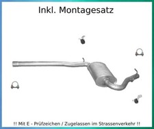 Mittelschalldämpfer für Audi A4 / A4 Avant 2.0  Auspuff Mitteltopf Montagesatz
