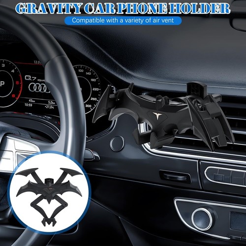 Universal Car Vent Phone Holder, Gravity Locking Mount for Cell Phones 4-6.5 In - 第 2/7 張圖片