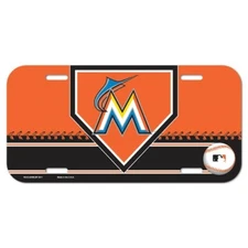Miami Marlins Plastic License Plate MLB Vanity Car Graphics Baseball Sign Tag