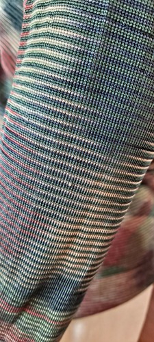 Missoni mehrfarbig Strick Top geflügelter Kragen Pullover V-Ausschnitt Bluse - Bild 9 von 10