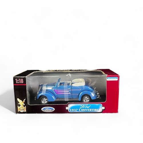 Road Signature 1937 Ford Cabrio 1/18 Die-Cast blau lila Streifen Modellauto