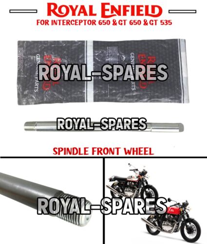Royal Enfield "SPINDLE FRONT WHEEL" For Interceptor 650 & GT 650 & GT 535 - Picture 1 of 10