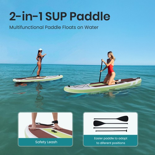 DUMOS Inflatable Stand Up Paddle Board w/ Non-Slip Deck Complete SUP Accessories - Picture 29 of 40