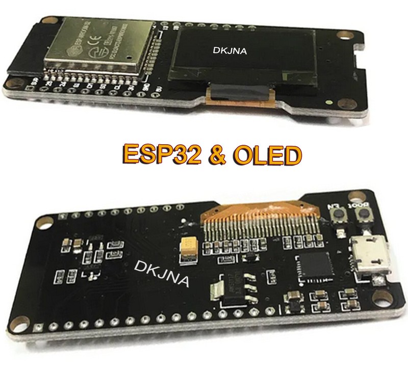 ESP32 WROOM Dev Board with OLED Display — Dual WiFi/Bluetooth, Arduino & ESPHome