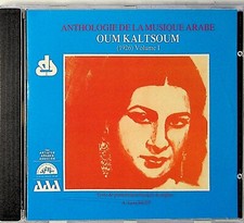 Oum Kaltsoum- 1926 Volume 1 CD (1989 NM) Egyptian, Arabic Music The Best of