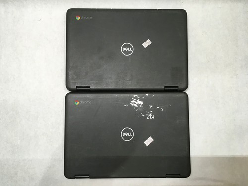Lot of 2 Dell Chromebook 5190 2in1 Celeron Issues No Keyboards For Parts- FT - Picture 2 of 5
