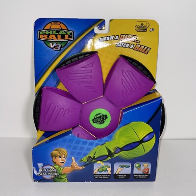 Goliath Phlat Ball V3 Throw a Disc catch a Ball Purple