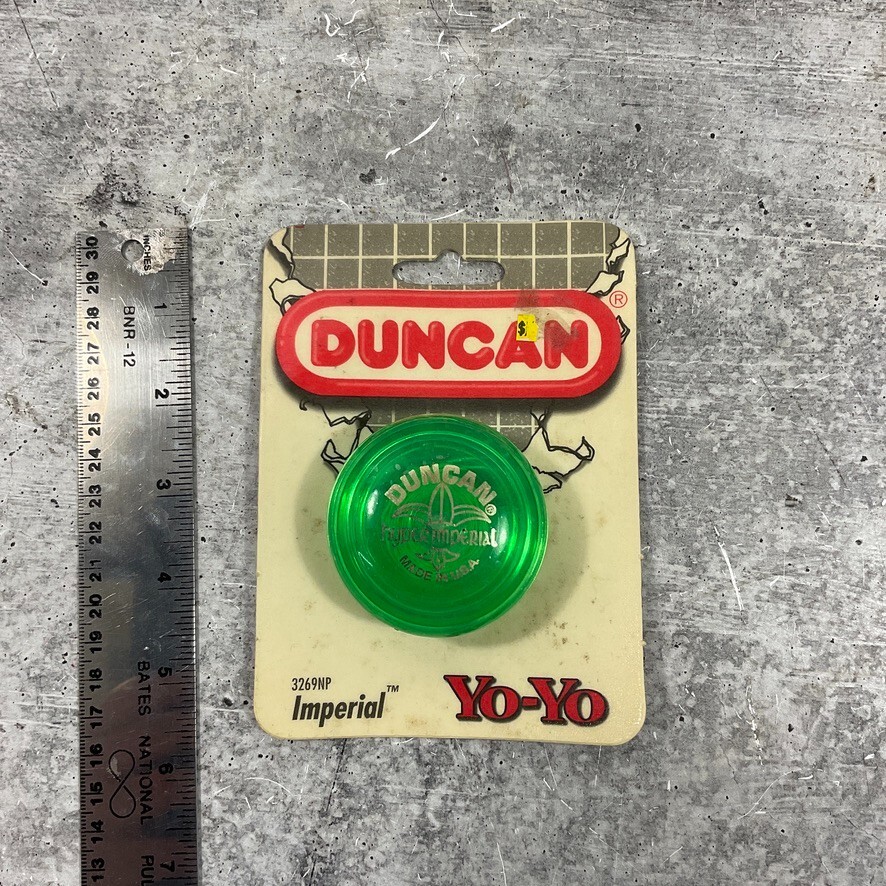 1994 Duncan YoYo Green Hyper Imperial Vintage Green Made in USA 3269NP