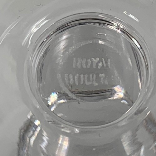 Royal Doulton Gallerie Wine Goblet Glass x 2 Pair Finest Crystal 6 1/4 in Rare - Picture 12 of 12