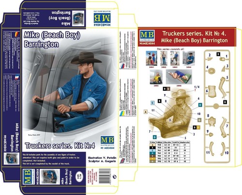 Master Box 24044 - Truckers Series Mike Beach Boy Barrington Men 1/24 scale kit - Bild 4 von 12