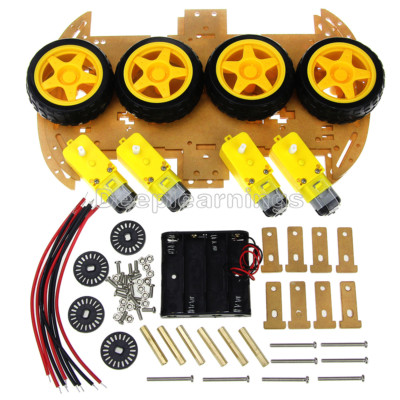 1PCS 4WD Robot Smart Car Chassis Kits car with Speed Encoder for Arduino
