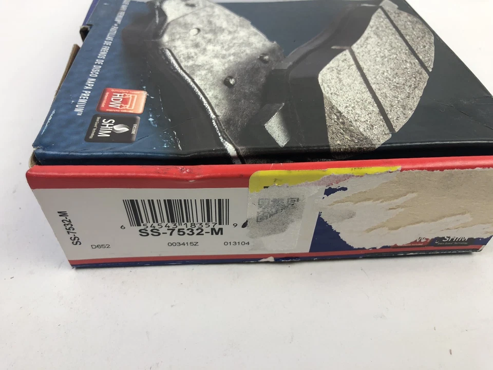 Комплект тормозных колодок NAPA 1995 1996 1997 1998 2000 2001 2002 Ford Ranger D652 - Изображение 3 из 3