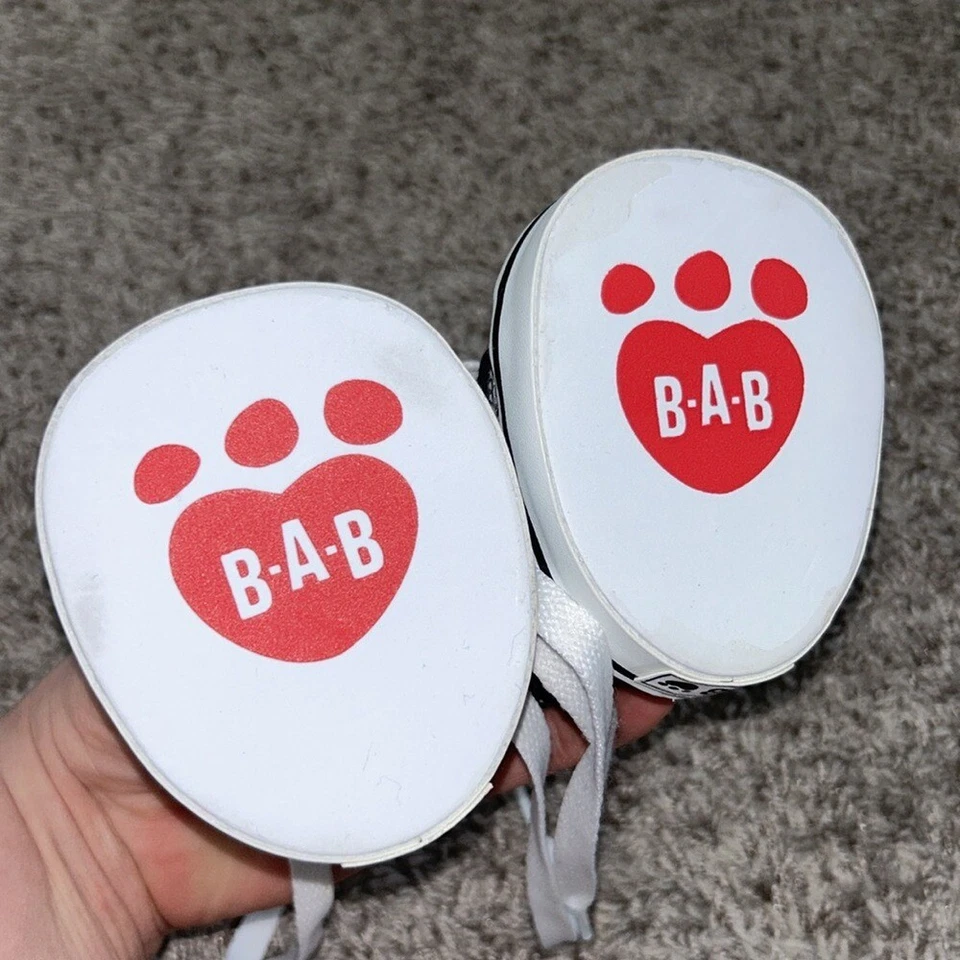 Build a Bear Zapatillas Negro Blanco Corbata Foto 3 de 4