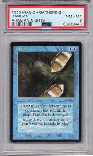 DANDAN X1 MAGIC Mtg ARABIAN NIGHTS #12 PSA #66610443 GRADED NM-MT 8 1993 - Picture 1 of 2