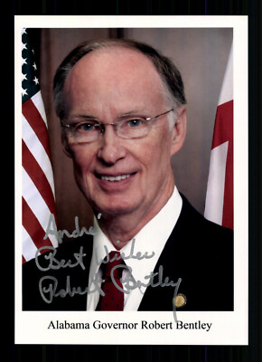Robert J. Bentley Gouverneur von Alabama 2011-2017 Original Signiert + G 42229