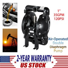 Air-Operated Double Diaphragm Pump 1" Inlet Outlet Petroleum Fluids 35GPM 120PSI