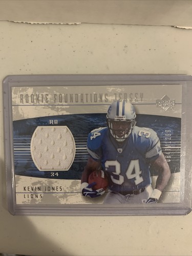 2004 Oberdeck Kevin Jones #256 Rookie Foundations Trikotkarte/1299
