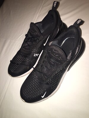 Mens Nike Air Max 270 Shoes Size 12 Black Running Shoe Style AH8050-002
