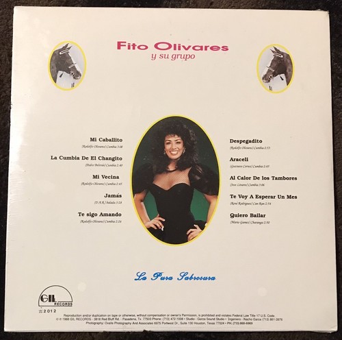 FITO OLIVARES Y SU GRUPO GIL RECORDS CAT# 1202 1988 LA PURA SABROSURA NEW SEALED - Picture 2 of 3