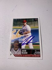 Jacob Meador Signed Card IP Auto Great Lakes Loons 2024