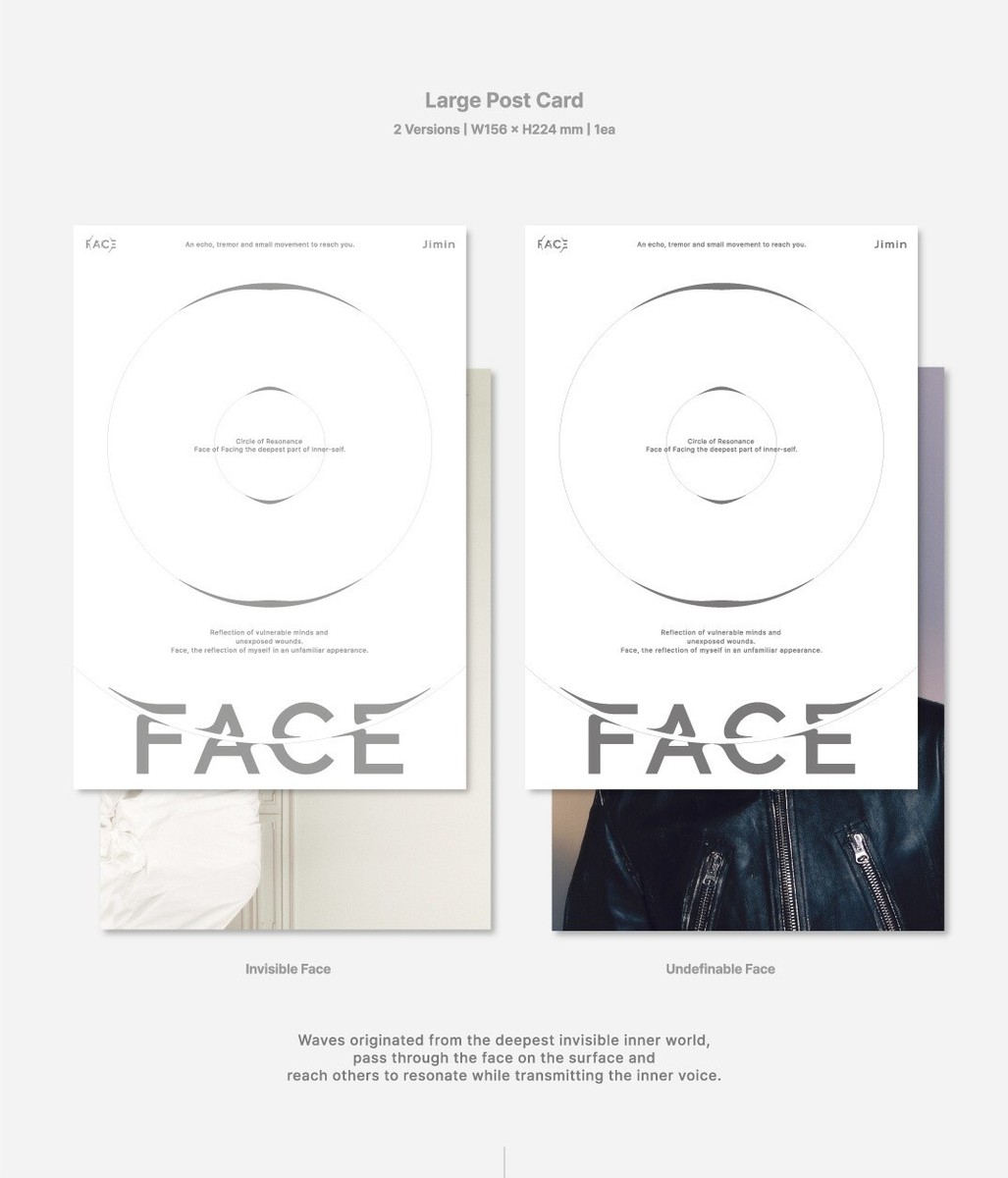 JIMIN(BTS) 直筆サイン「FACE」Invisible Face FACE (Invisible Face) - Official BTS Music Store