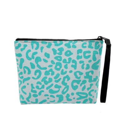 Borsa Estiva Mare Saint Barth Leopardata Con Nappe, Fatta A Mano 38x20x33 Cm