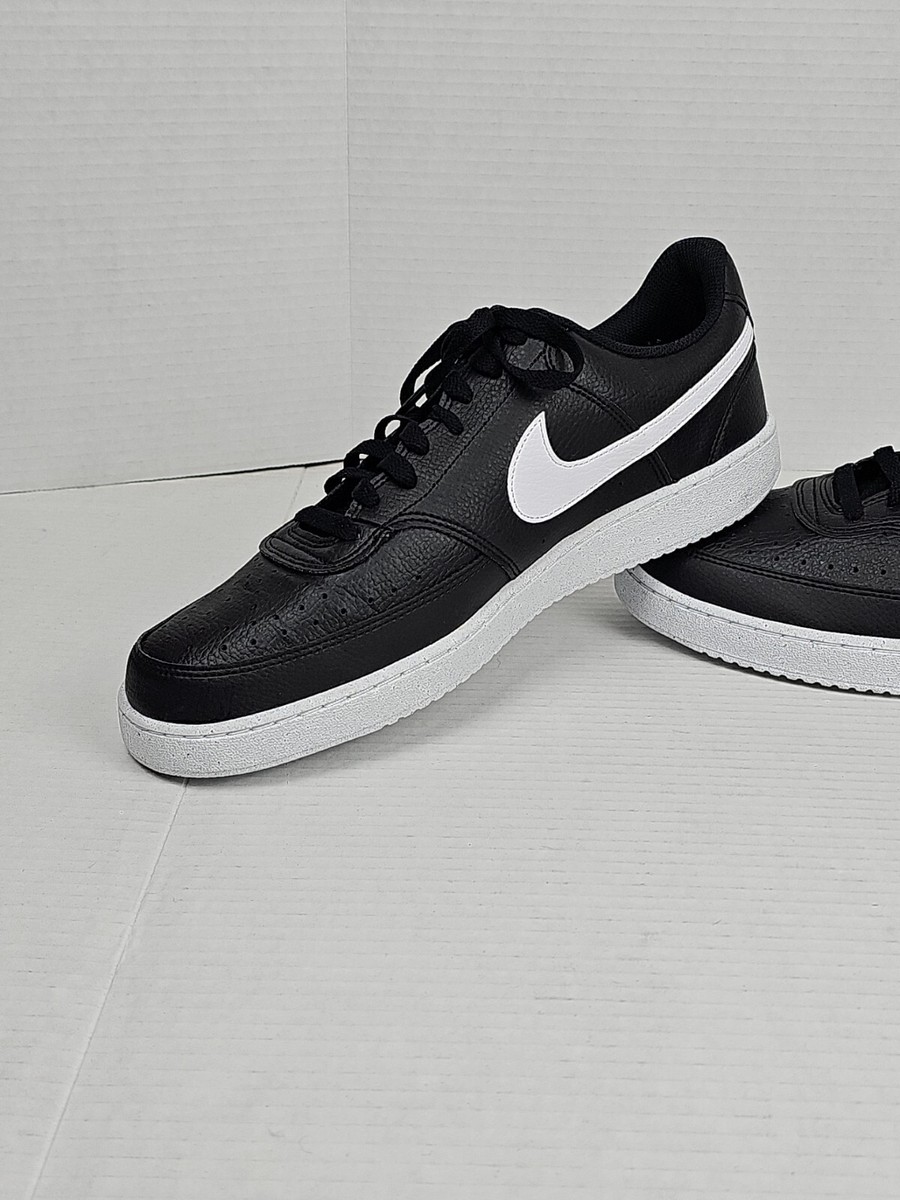 Nike Court Vision Low Next Nature Black/White DH2987-001 Sz 12