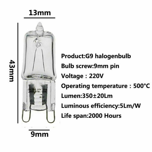 10Pcs G9 LED Halogen Bulb 60W 50W 40W 25W Warm Whtie 220V Filament Replace Lamp - Picture 2 of 13