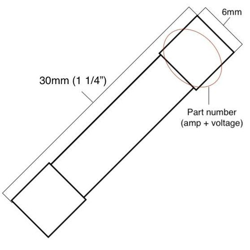 USA! 5x 3AB3A250V, F3AH250V, F3A 250V, F3 H250V CERÁMICA Fusible 6X30mm ABC 3A - Imagen 2 de 2