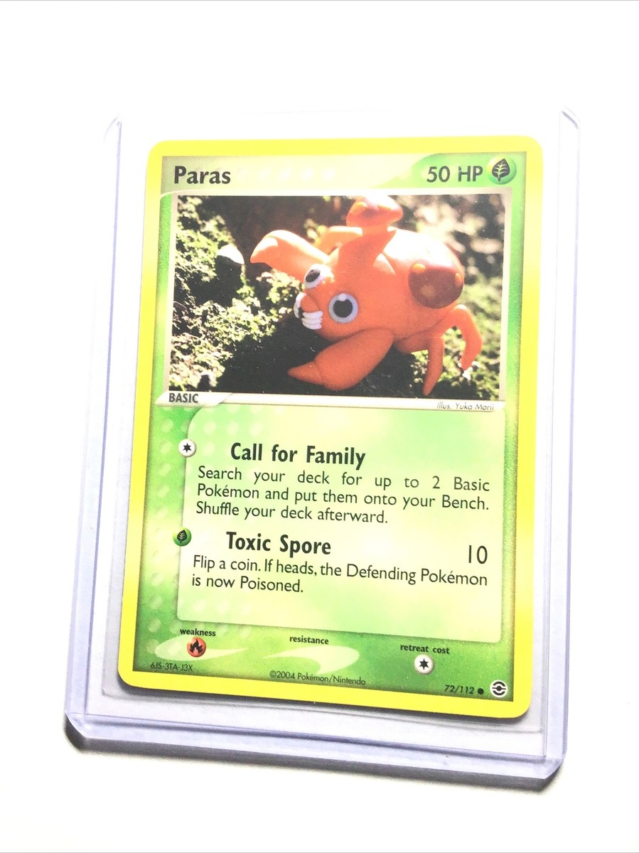 PARAS - 72/112 - FireRed LeafGreen - Common - Pokemon Card - NM | eBay