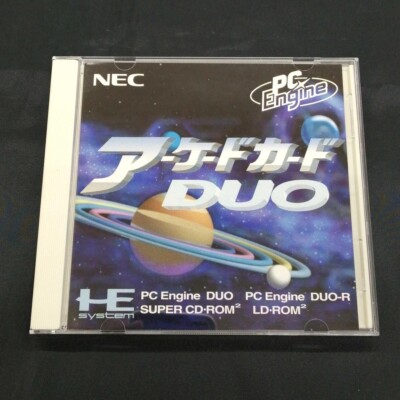 PC Engine Arcade Card Duo Super CD ROM in Case Game NEC Used