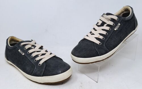 Taos Star Damen-Schnürsneaker abgenutzt grau Canvas Größe 9,5 - Bild 1 von 8