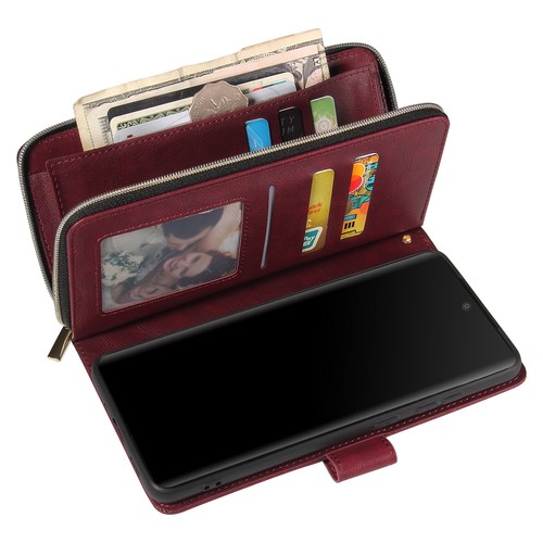 Leather Purse Zip Wallet Card Cover Case For Samsung A16 A54 S23 S21 FE S20 S10 - Picture 46 of 62