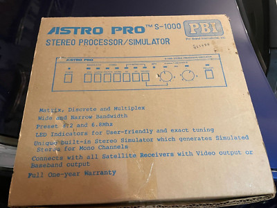 Astro Pro PBI Satellite Stereo Processor-Simulator Model S-1000 - New Open Box!