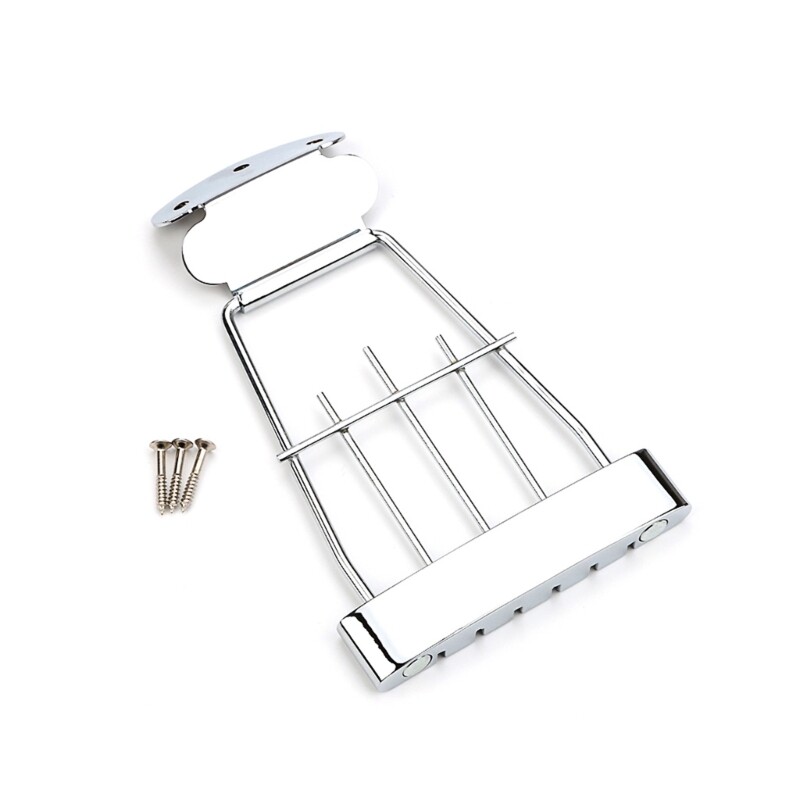 6 String Guitar Trapeze Tailpiece Bridge Replacement Parts Easy to