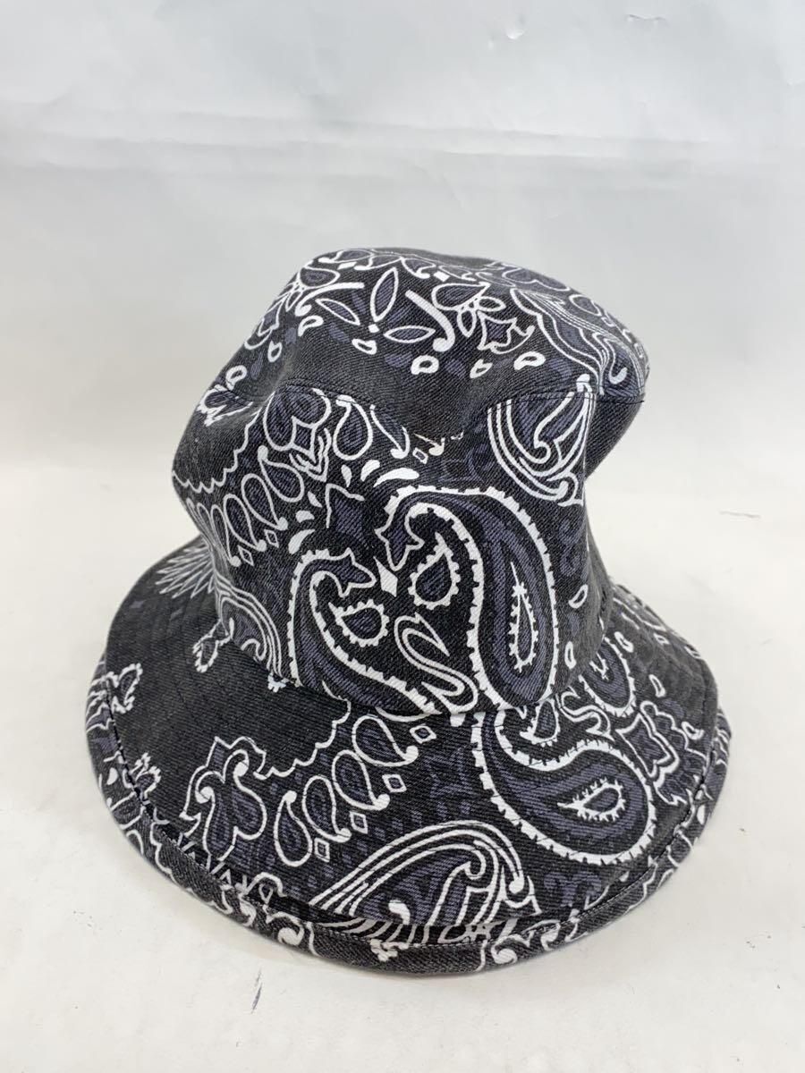 Sacai Hat Bucket Cotton Black Paisley Mens 22-0339S Used | eBay