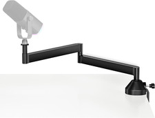 Low Profile Mic Arm, 360  Rotatable Microphone Arm Stand Foldable Desk Mic Boom