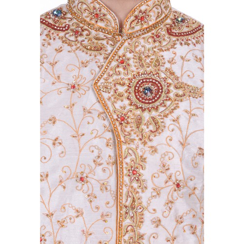 Indian Design Kurta Sherwani for Men 2pc Suit - Worldwide Postage - Picture 5 of 21