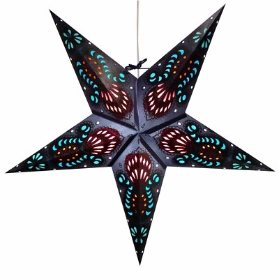 HOMETOWN EVOLUTION, INC Paper Star Light Lanterns - 12 Foot Power Cord Included (Wide Variety of Styles)