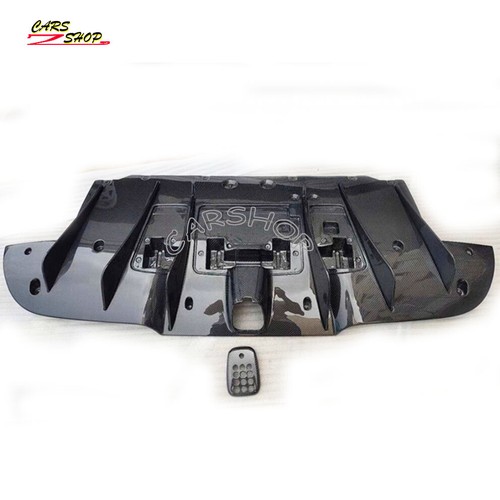Real Carbon Fiber Car Rear Diffuser Spoiler Lip For Ferrari 488 GTB Spider 16-19 - Picture 6 of 6