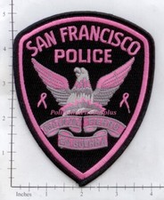 California - San Francisco CA Police Dept Patch - Breast Cancer Awareness