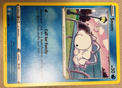 snom pokemon card Pokemon Trading Card Snom Rare card 029/072 great card
